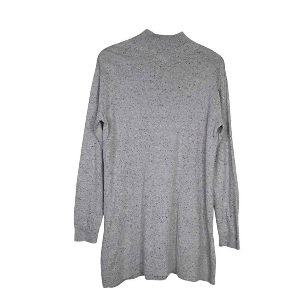 J. Jill Women's S Beige Long Sleeve Cotton Silk Blend Tunic Sweater